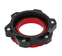 VGEBY Adaptador Centerlock a 6 Pernos, Adaptador de Buje de Aleación de Aluminio con Mecanizado CNC para Buje de Eje Pasante, Compatible con Eje de Bicicleta de Montaña 9 12 15 20 Mm (rojo)