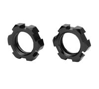 VGEBY Adaptador de Cubo Hexagonal de Rueda Estriada, Adaptador Hexagonal de Rueda de Metal de 12 Mm a 17 Mm con Alta Resistencia y a Prueba de Abrasión, para Slash 2WD Rustler (Black)