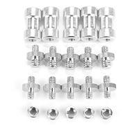 VGEBY Adaptador de Tornillo de 1/4 a 3/8, Convertidor de Metal para Fotógrafos, Juego de Tornillos Roscados Versátiles de 20 Piezas para Luces y Trípodes de Cámara