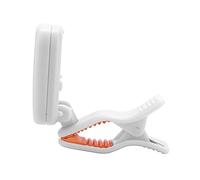 VGEBY Afinador de Guitarra, Pantalla LCD Compacta de Alta Sensibilidad para Músicos Cromáticos, Violín, Ukelele y bajo (WHITE)