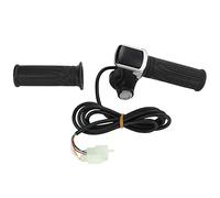 VGEBY Agarre del acelerador para bicicleta eléctrica, agarre universal para acelerador de bicicleta eléctrica, antideslizante, pantalla LED, agarre del acelerador con llave