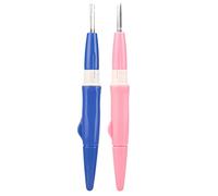 VGEBY Agujas de Fieltro 2 Agujas Internas Reemplazables, Herramienta Duradera para Manualidades, Color Azul y Rosa