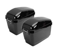 VGEBY Alforjas para Motocicleta, Alforjas Duras ABS, 45 L, Maletas Laterales Desmontables con Cerradura con Soportes de Montaje, Revestimiento para Llaves para Conductores de Touring Road King Cruiser