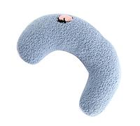 VGEBY Almohada para Gatos, Soporte para el Cuello en Forma de U de Felpa Suave para Mascotas, Ropa de Cama Relajante para Mascotas, Ideal para Gatos y Perros (Blue)