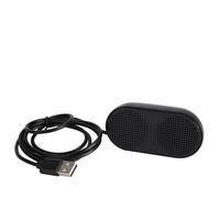 VGEBY Altavoz USB, Mini Caja de Sonido Portátil para Computadora con Bocina Doble con Decodificador de Tarjeta de Sonido USB, Ideal para Películas, Música y Juegos (Black)