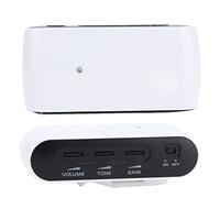 VGEBY Amplificador de Guitarra para Auriculares, Accesorios Portátiles Blancos con Conector Mono para I-Plug, Efecto de Distorsión de Práctica Silenciosa