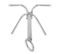VGEBY Ancla para Barco Gancho de Agarre de 4 Garras de Acero Inoxidable 316 Ancla Antioxidante de 11,8 Pulgadas con Agarre Fuerte Configuración Simple Diseño Portátil para Pesca Escalada Aventura Al