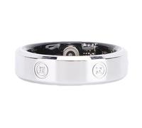 VGEBY Anillo Inteligente Rastreador de Ejercicios con Aplicación, Seguimiento de la Temperatura Corporal del Paso del Sueño, Anillo de Salud de Acero (8 ID: 18,1 mm/0,711 Pulgadas, Circunferencia: