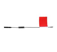 VGEBY Antena Flexible en Espiral, Bandera, Compuesto de Metal, Línea de Señal de Coche de Escalada RC, Montaje en Techo de 29 Cm para SCX10 9004 Crawler Trail Truck, Modelo de Actualización (Rojo)