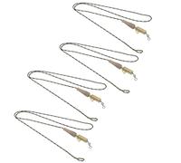 VGEBY Aparejos de Pesca Leader Clips Carp, Leaders Reemplazable Hybrid Camo Leadcore Leaders para Pescar Carp Core Line Juego de Pesca(Combinación Goma Clip) Otras Herramientas Y Accesorios De Pesca