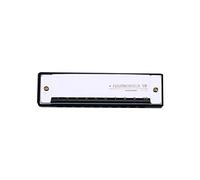 VGEBY Armónica de Blues Inofensiva de una Sola en Clave de C Para Niños y Adultos, Carcasa de Acero Inoxidable, Protector Con Estuche, Ideal Para Regalar y Cumpeados. (SILVER)