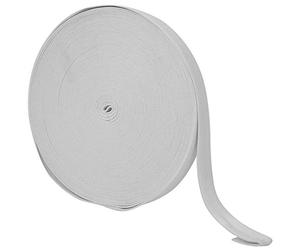 VGEBY Banda elástica de punto más gruesa, accesorio de costura flexible para manualidades, para tejer y para tarjetas de visita, fibra de poliéster, negro, 20 mm de ancho (WHITE #11)