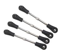 VGEBY - Barra de dirección de 4 piezas RC, varilla de dirección de metal ajustable con control remoto, varilla de dirección de coche, varilla de conexión superior trasera, piezas de repuesto para acce