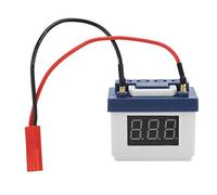 VGEBY Batería de Alarma de bajo Voltaje, batería de simulación, Piezas de Alarma de bajo Voltaje para 1/8 1/10 RC Modelo de Coche rastreador(Blanco)