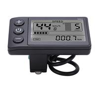 VGEBY Bicicleta Eléctrica LCD, Bicicleta Eléctrica S866 Pantalla LCD Medidor 24V 36V 48V Panel de Control con Enchufe Impermeable Kit de Controlador de Velocidad del Motor sin Escobillas