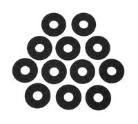 VGEBY Bloqueos de correa de guitarra antideslizantes Bloques de material PE duraderos para bajos acústicos, 12 piezas protector de correa de ukelele - Kit de fácil instalación (NEGRO)
