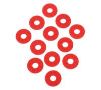 VGEBY Bloqueos de correa de guitarra antideslizantes Bloques de material PE duraderos para bajos acústicos, 12 piezas protector de correa para ukelele - Kit de fácil instalación (rojo)