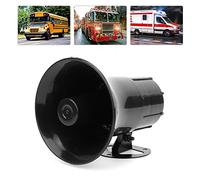 VGEBY Bocina de Alarma de Coche Universal ABS 12 V 50 W Altavoz con 3 Sonidos de Sirena y Función de Grito 115 DB Voz Pura para Coches, Camiones, SUV, Furgonetas, Motocicletas