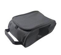 VGEBY Bolsa de Almacenamiento de Zapatos, con Asa para Zapatos Deportivos, Hombres y Mujeres, Bolsa de Transporte de Malla Transpirable de Tela Oxford 600D, 33x15x22cm (Black)