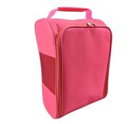 VGEBY Bolsa de Almacenamiento de Zapatos, con Asa para Zapatos Deportivos, Hombres y Mujeres, Bolsa de Transporte de Malla Transpirable de Tela Oxford 600D, 33x15x22cm (Pink)