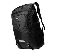 VGEBY Bolsa de camping de 80 litros de nailon impermeable para viajes, escalada y montaña. Bolsa ligera para senderismo, ciclismo, montañismo y pesca. Correas de pecho y cadera para (BLACK)