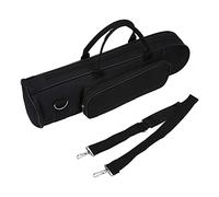VGEBY Bolsa de concierto de trompeta, tela Oxford suave ajustable trompeta caso con cinturón de hombro (negro) accesorios jugados Funda Trompeta
