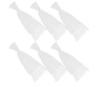 VGEBY Bolsa de Malla de algodón de Bolsillo de Red de Billar de 6 uds, Red de algodón de Agujero Largo para Piscina, Accesorios de Mesa de Billar duraderos Blancos, Suministros de Billar