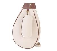 VGEBY Bolsa de Tenis, Bolsa Bandolera Resistente Al Agua para 2 Raquetas con Apertura Amplia, Deportes de Bádminton y Viajes Al Gimnasio (Blanco Crema)