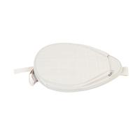 VGEBY Bolsa de Tenis, Correa de Hombro Ajustable con Compartimento Separado para Raqueta y Múltiples Bolsillos con Cremallera, Tela Compuesta Resistente Al Agua para Raqueta de Tenis, (White)