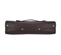 VGEBY Bolsa de Transporte para Flauta, Estuche de Almacenamiento de Instrumentos de Viento de Cuero Sintético con Correa para el Hombro, Forro de Tela Suave No Tejida para Protección (Brown)