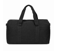 VGEBY Bolsa de viaje de lona de gran capacidad para hombre y mujer, bolsa de deporte al aire con 15,6 de viaje, con asas de transporte, correa ajustable, bolsillo exterior a (S)