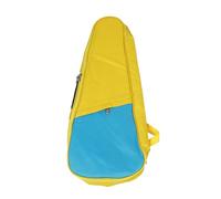 VGEBY Bolsa Duradera para Ukelele de Tela Oxford, Acolchado Grueso de Estilo Simple para Guitarra Ukelele Pequeña de 23 Pulgadas, Correa de Hombro Ajustable para Músicos, Verde Oscuro (Yellow)