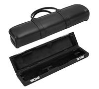 VGEBY Bolsa para Flauta de 16 Agujeros, Funda para Flauta de Piel Sintética Negra con Función Protectora de Doble Capa para Accesorios de Instrumentos Musicales