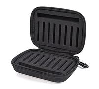 VGEBY Bolsa para Moscas de Pesca, Resistente Al Agua, de Tela Oxford con Acolchado de Eva, Ligera y Compacta, con Cremallera Envolvente y Clamp/Holder de Fijación, 16 X 10 X 5 Cm, Párrafo Mosca