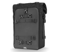 VGEBY Bolsa para Motocicleta, Mochila Versátil de Gran Capacidad para Asiento Trasero de Viaje para Motocicletas y Scooters (Negro 20L)