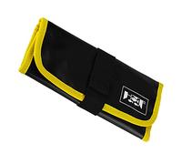 VGEBY Bolsa para señuelos de pesca, dispositivo de almacenamiento de PVC impermeable para aparejos con cierre de gancho, capacidad para 12 plantillas para accesorios de aparejos de pesca, Amarillo