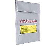 VGEBY Bolsa Protectora para Baterías Lipo, Bolsa de Seguridad Ignífuga y a Prueba de Explosiones para el Almacenamiento de Baterías Lipo RC, con Diseño Portátil y Ligero.
