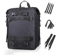 VGEBY Bolsa Trasera para Motocicleta, Mochila Impermeable de Poliéster, Capacidad de 30 litros para Casco y Equipaje (30L)