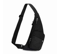 VGEBY Bolso bandolera ligero de nailon con correa de hombro convertible para bicicleta, viajes, senderismo, Negro , Casual