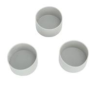 VGEBY Bota de Silicona para Taza, 3 Piezas, Resistente a Altas Temperaturas, Antideslizante, Funda Inferior para Botella de Agua, con Diseño Protector Suave y Reutilizable, para la (Gray)