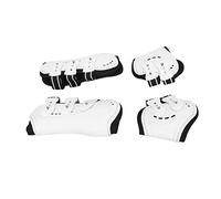 VGEBY Botas de Caballo con Frente Abierto, Cómoda Protección para Las Piernas Que Absorbe los Golpes para Actividades Ecuestres, Color Blanco, Juego de 4 (Grande)