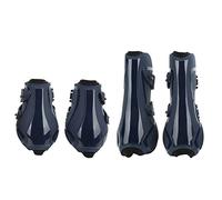 VGEBY Botas de Protección para Patas de Caballo, 4 Uds., Forro Suave de Neopreno, Equipo de Equitación Que Absorbe los Golpes para Caballos (Un Conjunto de Azul Marino. XXL)