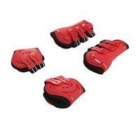 VGEBY Botas Ligeras para Patas Traseras de Caballo, Protección Duradera para Menudillo para Entrenamiento de Salto, 2 Unidades, Color Rojo (Grande)