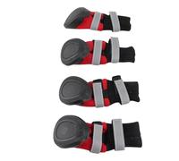 VGEBY Botas para Perros, Zapatos Impermeables de Caña Alta para Perros Grandes con Diseño Antideslizante y Seguridad Reflectante para Uso Al Aire Libre en Invierno (L)