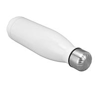 VGEBY Botella de Agua de Acero Inoxidable con Forma de, Resistente a los Arañazos, para Deportes Al Aire Libre, Viajes de Acampada, 1 Paquete (Blanco brillante)
