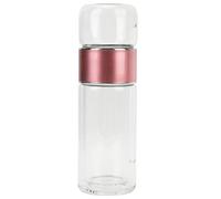 VGEBY Botella de Agua de Vidrio de Doble Pared con Diseño Portátil para Amantes del té y el café - Vidrio de Alto Borosilicato, 1 Unidad