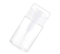 VGEBY Botella Dispensadora de Empuje hacia Abajo, Botella Vacía de Bombeo de Prensa Transparente Recargable con Tapa a Prueba de Polvo, para Esmalte de Uñas, Removedor de Maquillaje, (100ml)