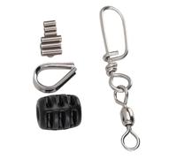 VGEBY Broches Giratorios de Pesca de Acero Inoxidable, Alta Resistencia, a Prueba de Herrumbre, Rotación de 360 ° con Tope de Goma Suave para Pesca en Agua Salada y Dulce
