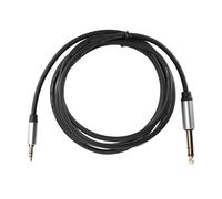 VGEBY Cable Adaptador, Línea de Conexión de HiFi Macho a Macho de 3,5 Mm a 6,5 Mm para Equipos de DJ y Auriculares de Estudio (1,8 m)