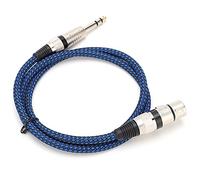 VGEBY Cable de Audio OFC, Cable XLR Trenzado de Nailon para Mezclador y Micrófono, de 6,5 Mm de Diámetro Exterior con Diseño de Blindaje, Perfecto para Estudio y Actuaciones en Vivo (10m)